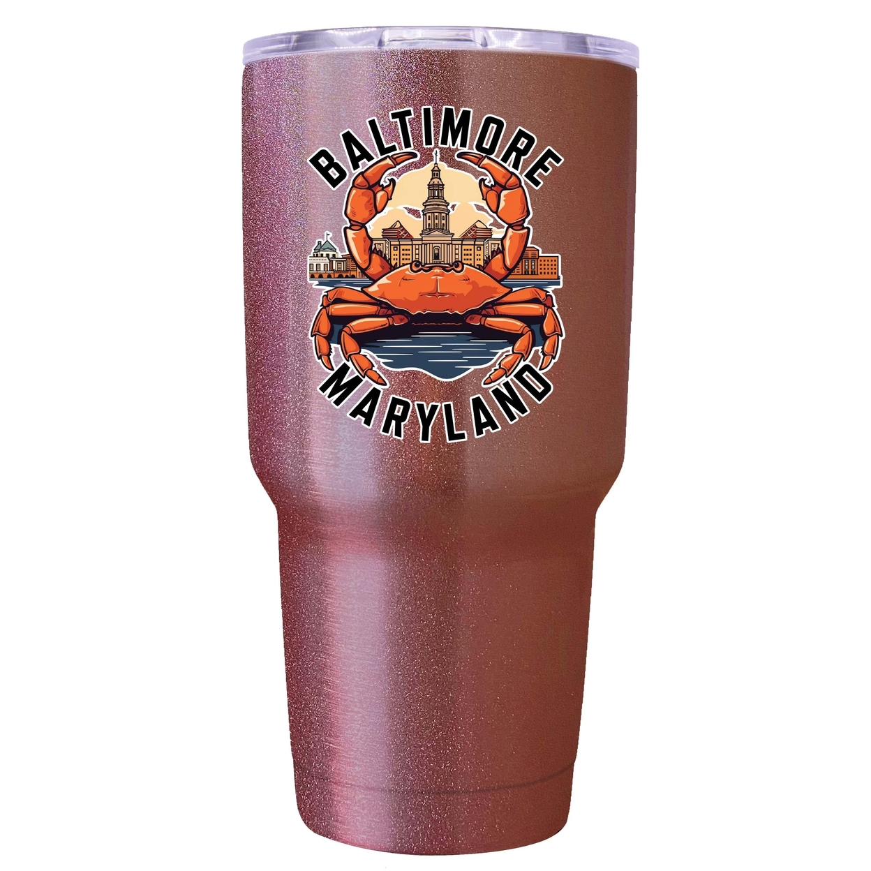 Baltimore Maryland D Souvenir 24 Oz Insulated Tumbler - Rose Gold,,2-Pack