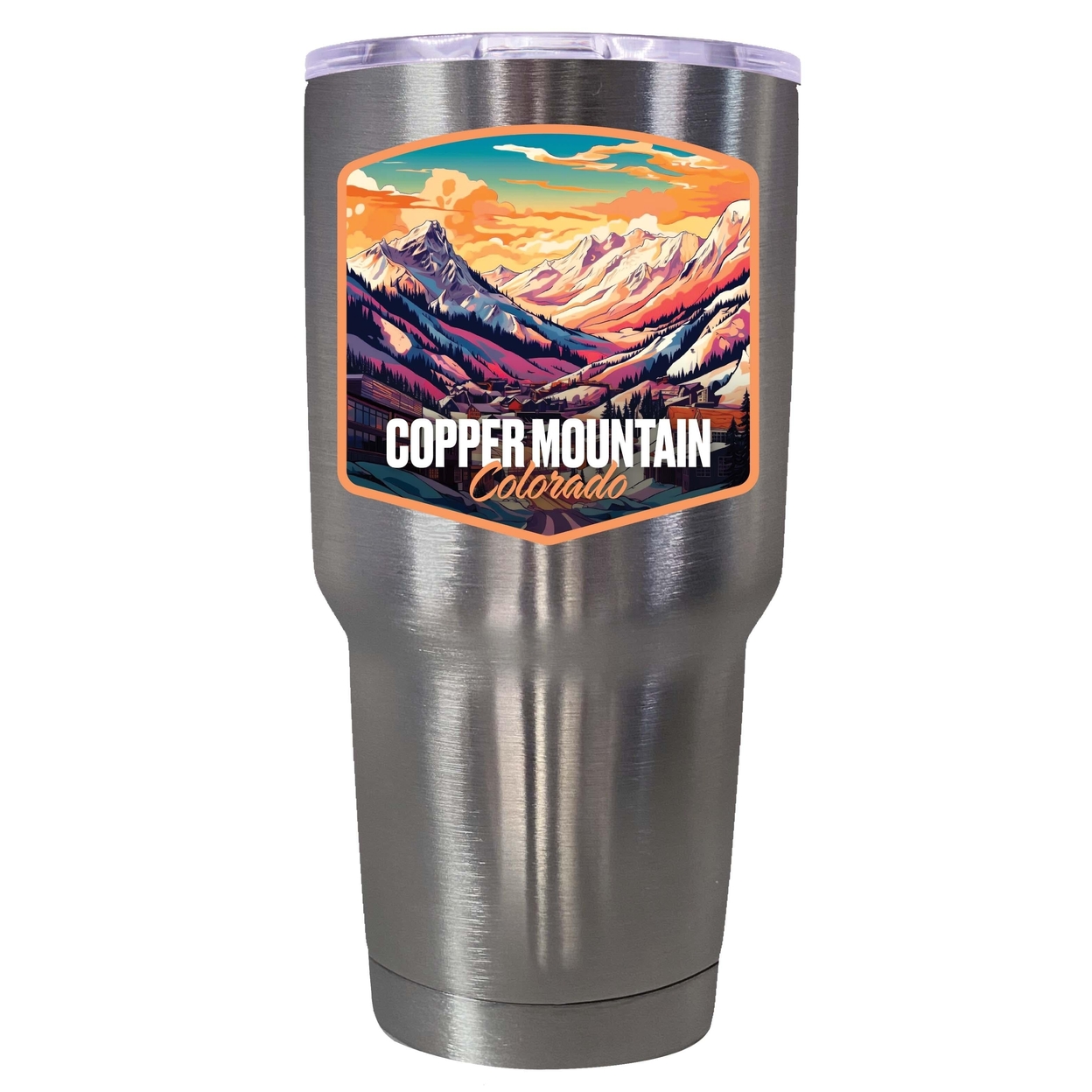 Copper Mountain A Souvenir 24 Oz Insulated Tumbler - Black,,2-Pack