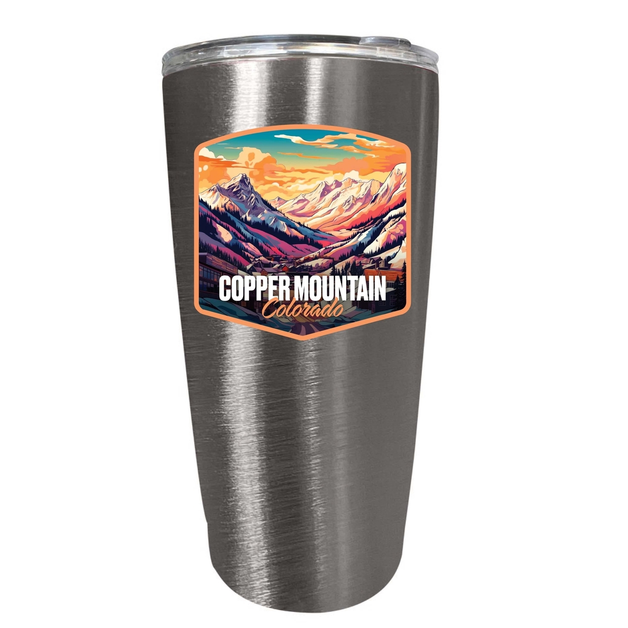 Copper Mountain A Souvenir 16 Oz Insulated Tumbler - Purple,,4-Pack