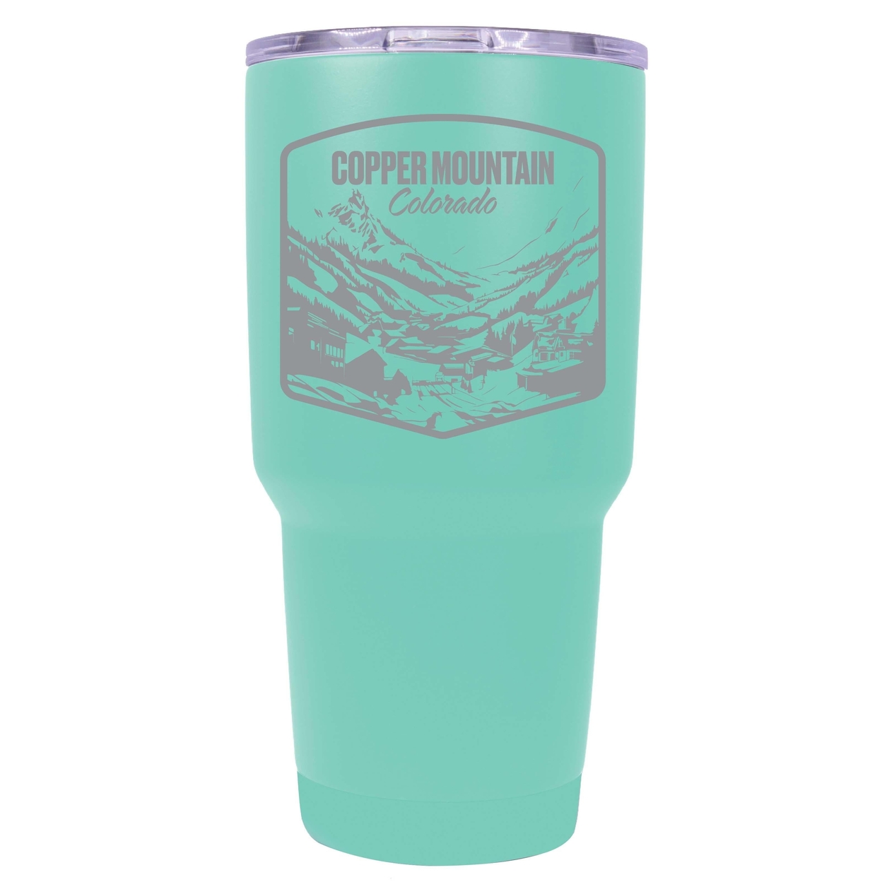 Copper Mountain Souvenir 24 Oz Engraved Insulated Tumbler - Rose Gold,,4-Pack