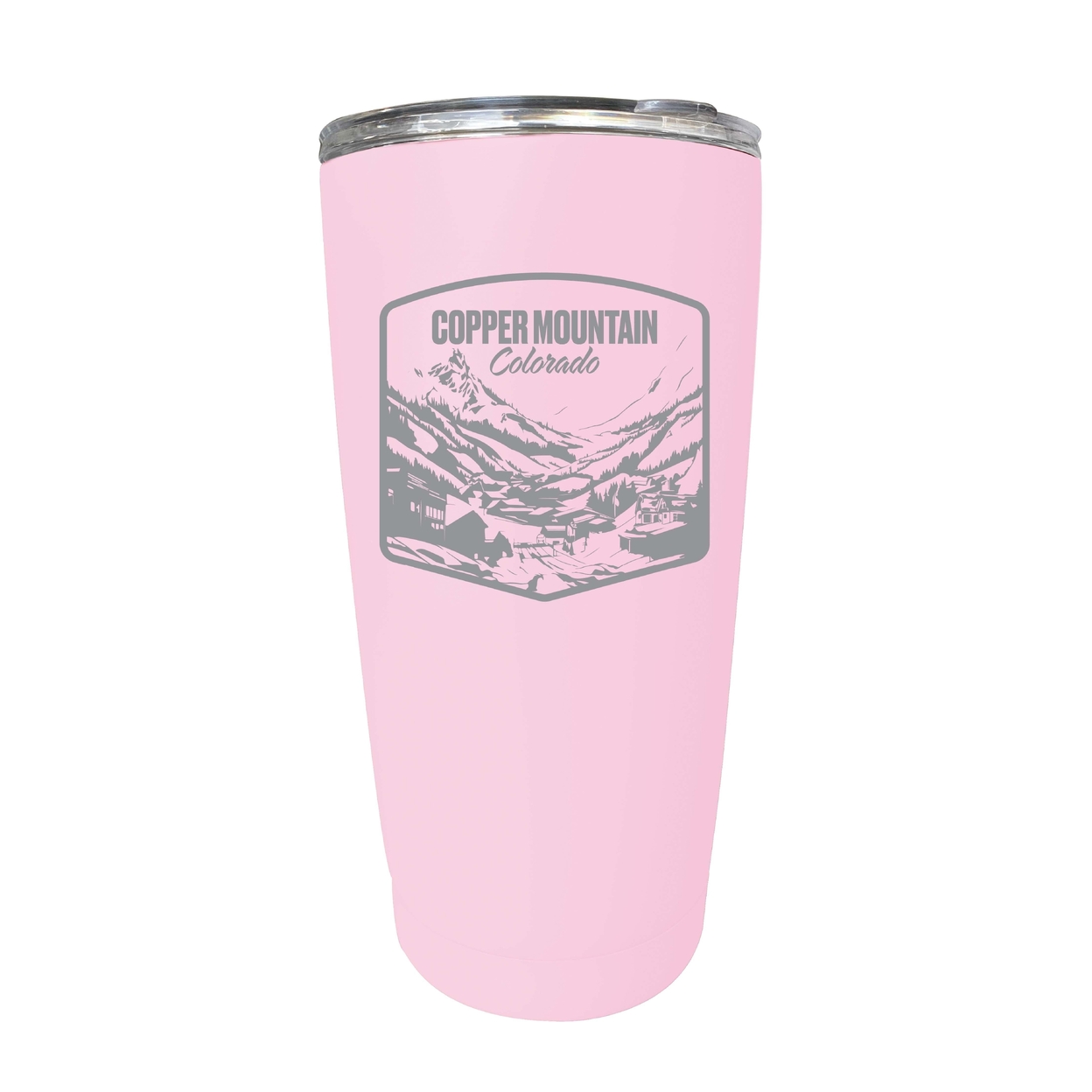 Copper Mountain Souvenir 16 Oz Engraved Insulated Tumbler - Pink,,4-Pack