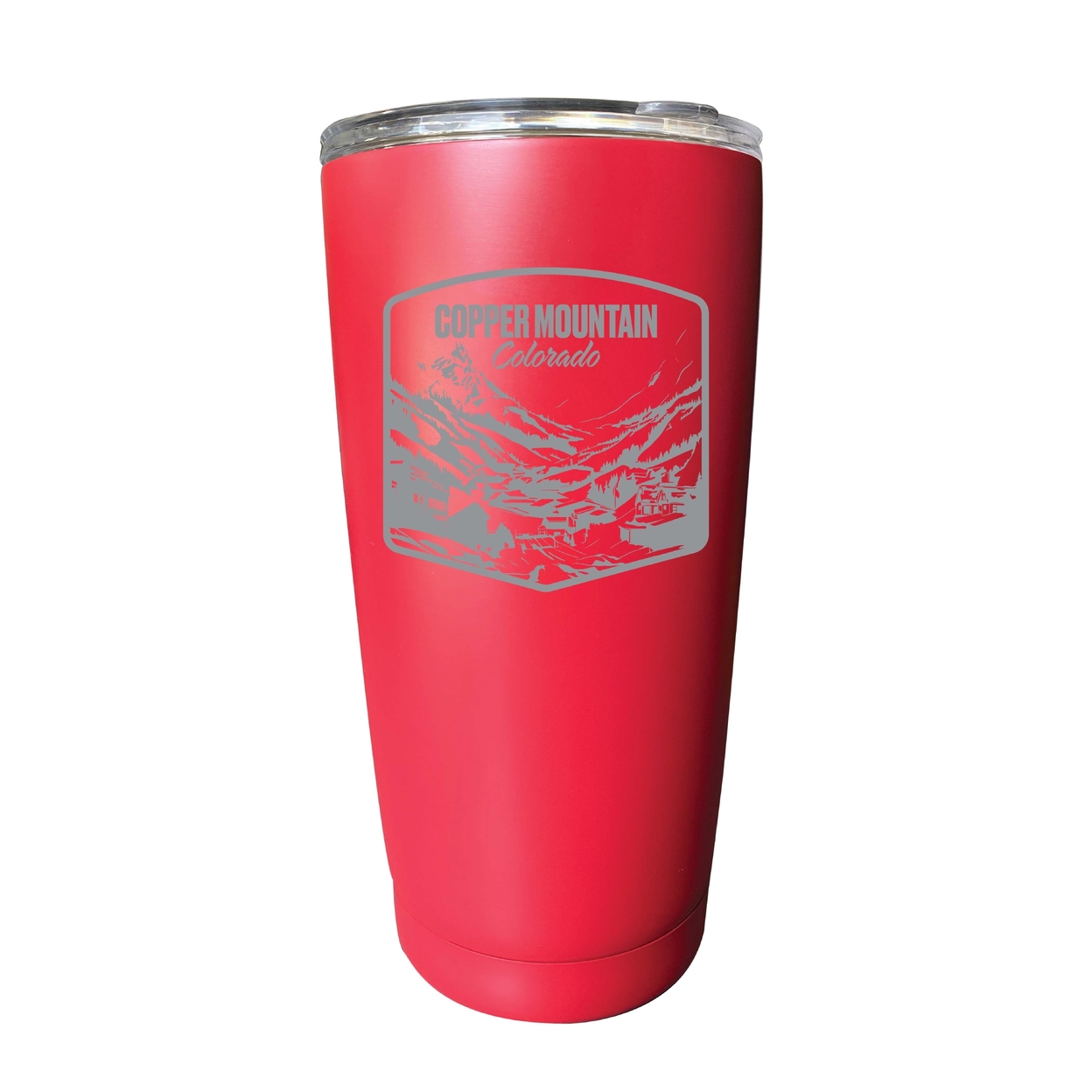 Copper Mountain Souvenir 16 Oz Engraved Insulated Tumbler - Red,,2-Pack