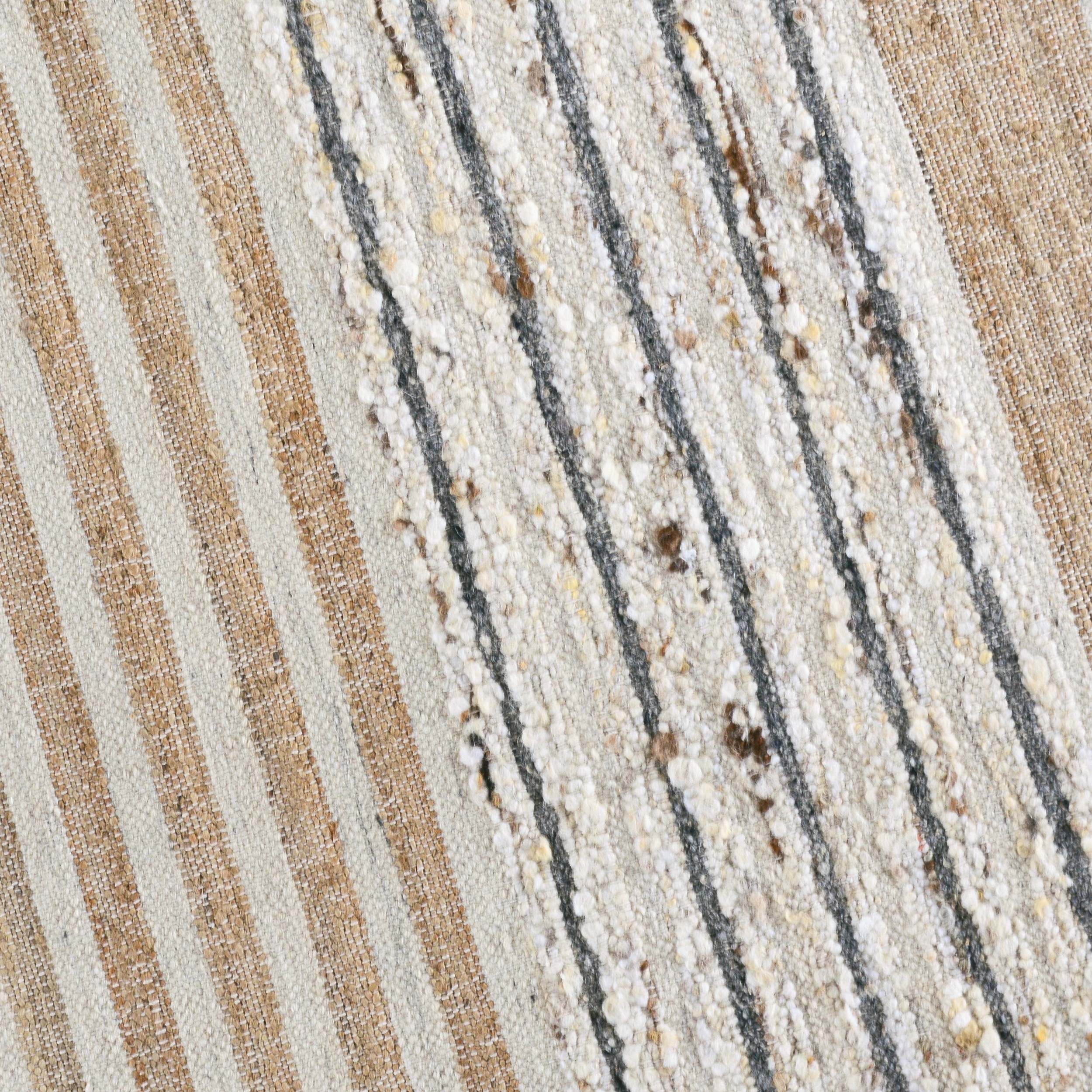 Suko 5 X 8 Medium Handwoven Area Rug, Textured Multicolor Stripes, Brown- Saltoro Sherpi