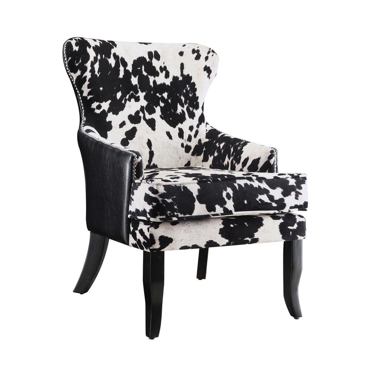 Intriguingly Comfortable Accent Chair, White- Saltoro Sherpi