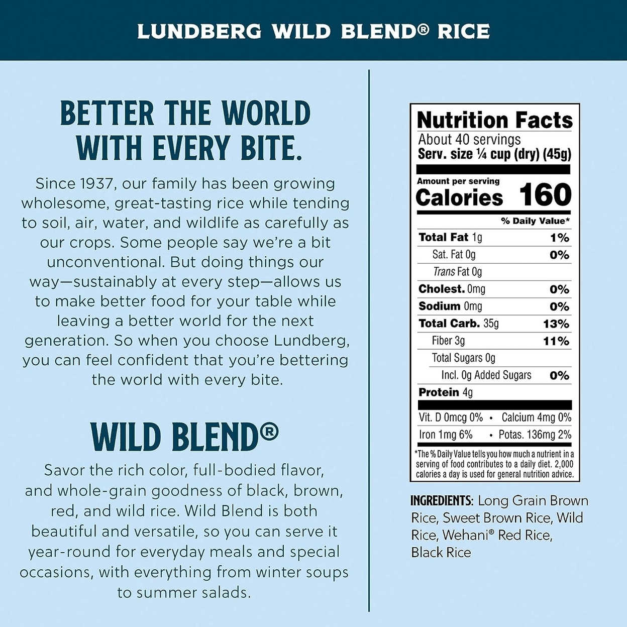 Lundberg Wild Rice Blend (4 Pounds)