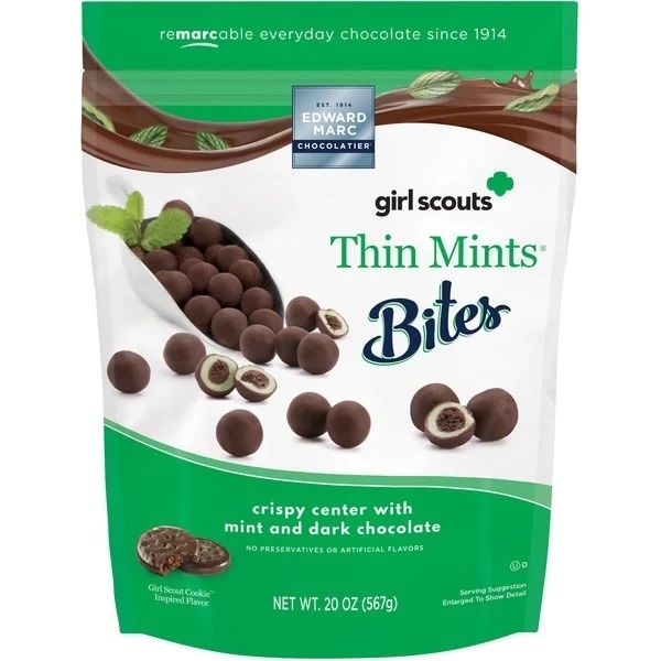 Edward Marc Girl Scouts Thin Mints Bites, 20 Ounce
