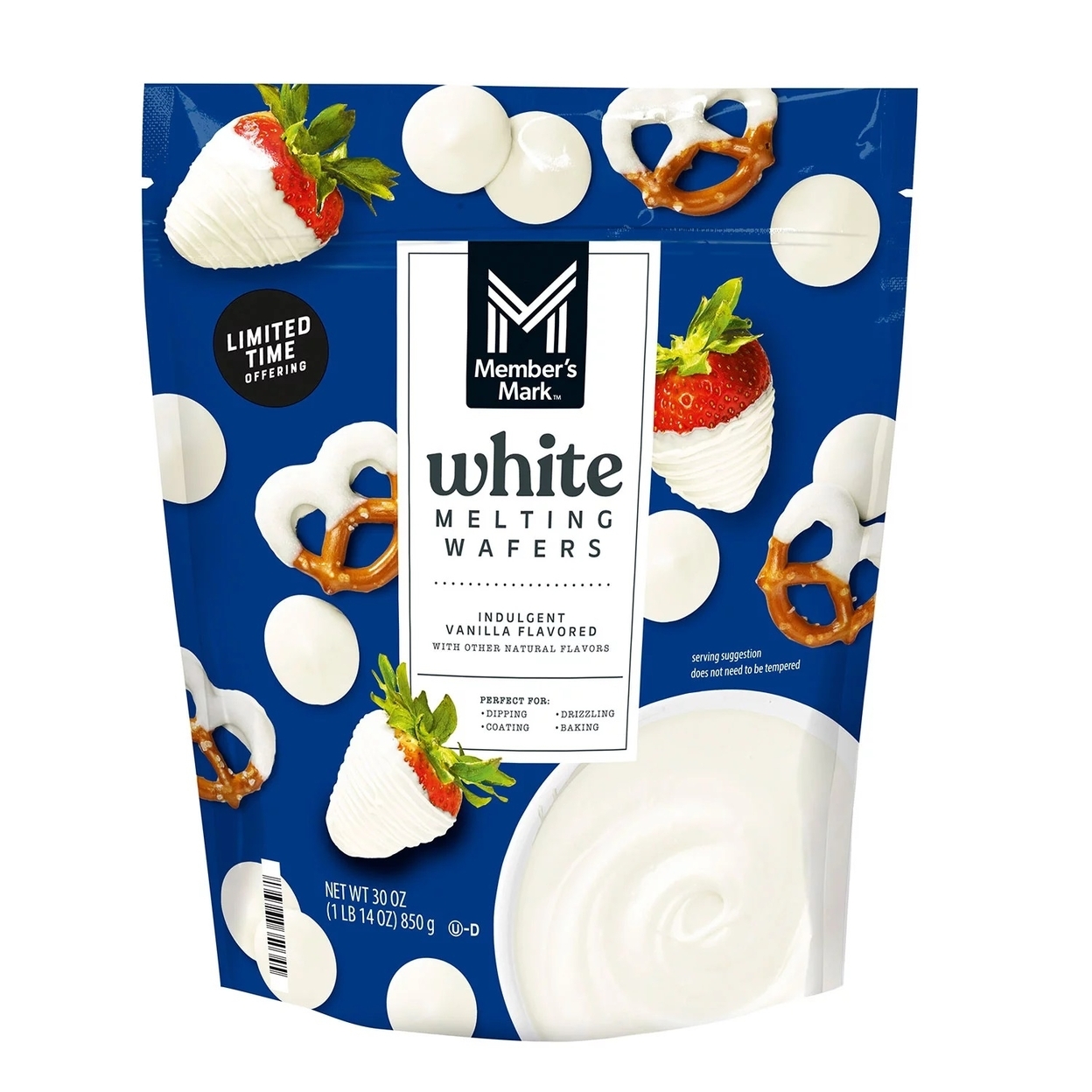 Member's Mark White Chocolate Flavored Melting Wafers (30 Ounce)