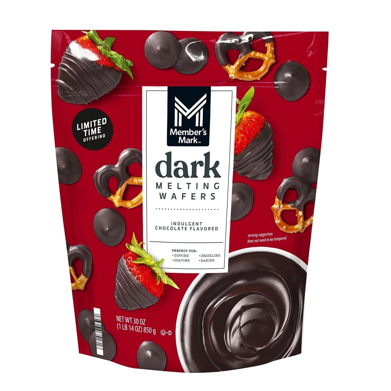 Member's Mark Dark Chocolate Flavored Melting Wafers (30 Ounce)