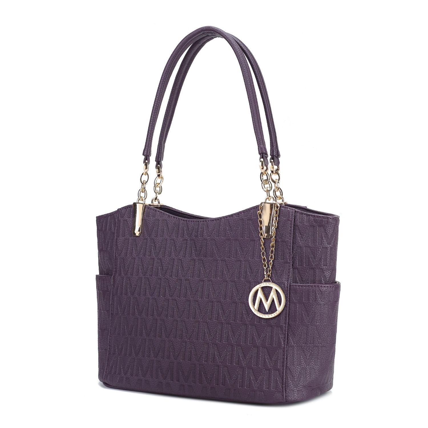 MKF Collection Malika M Signature Satchel Handbag By Mia K. - Purple