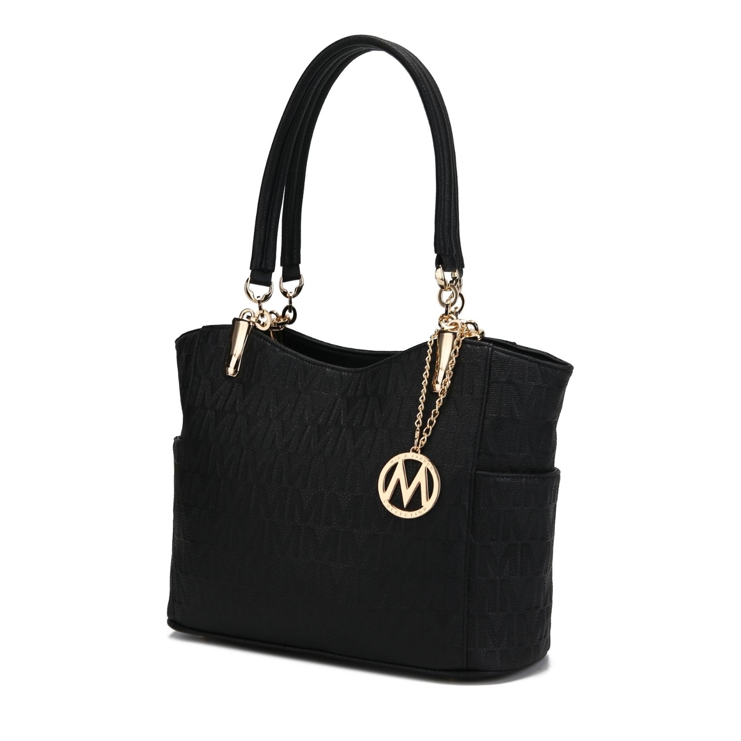 MKF Collection Malika M Signature Satchel Handbag By Mia K. - Black