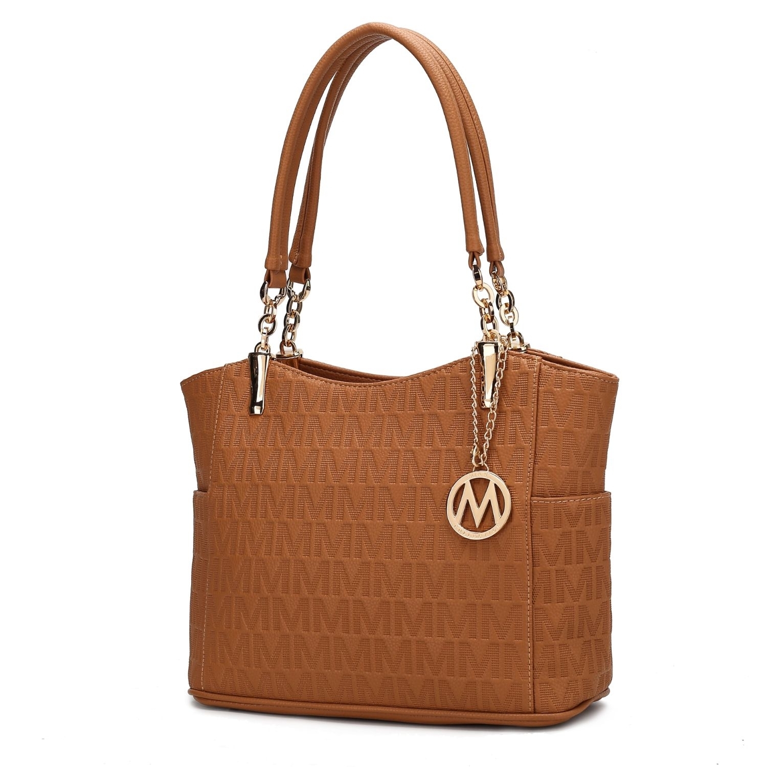 MKF Collection Malika M Signature Satchel Handbag By Mia K. - Tan