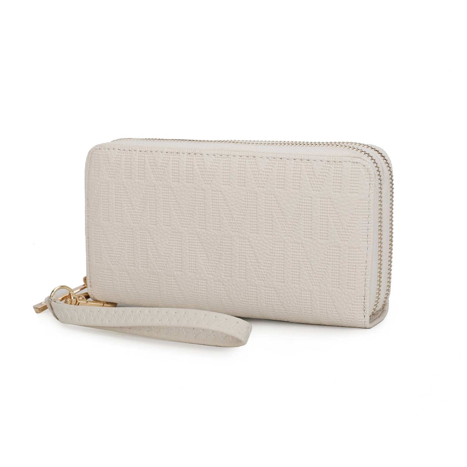 MKF Collection Lisbette Embossed M Signature Wallet By Mia K. Handbag - Chocolate