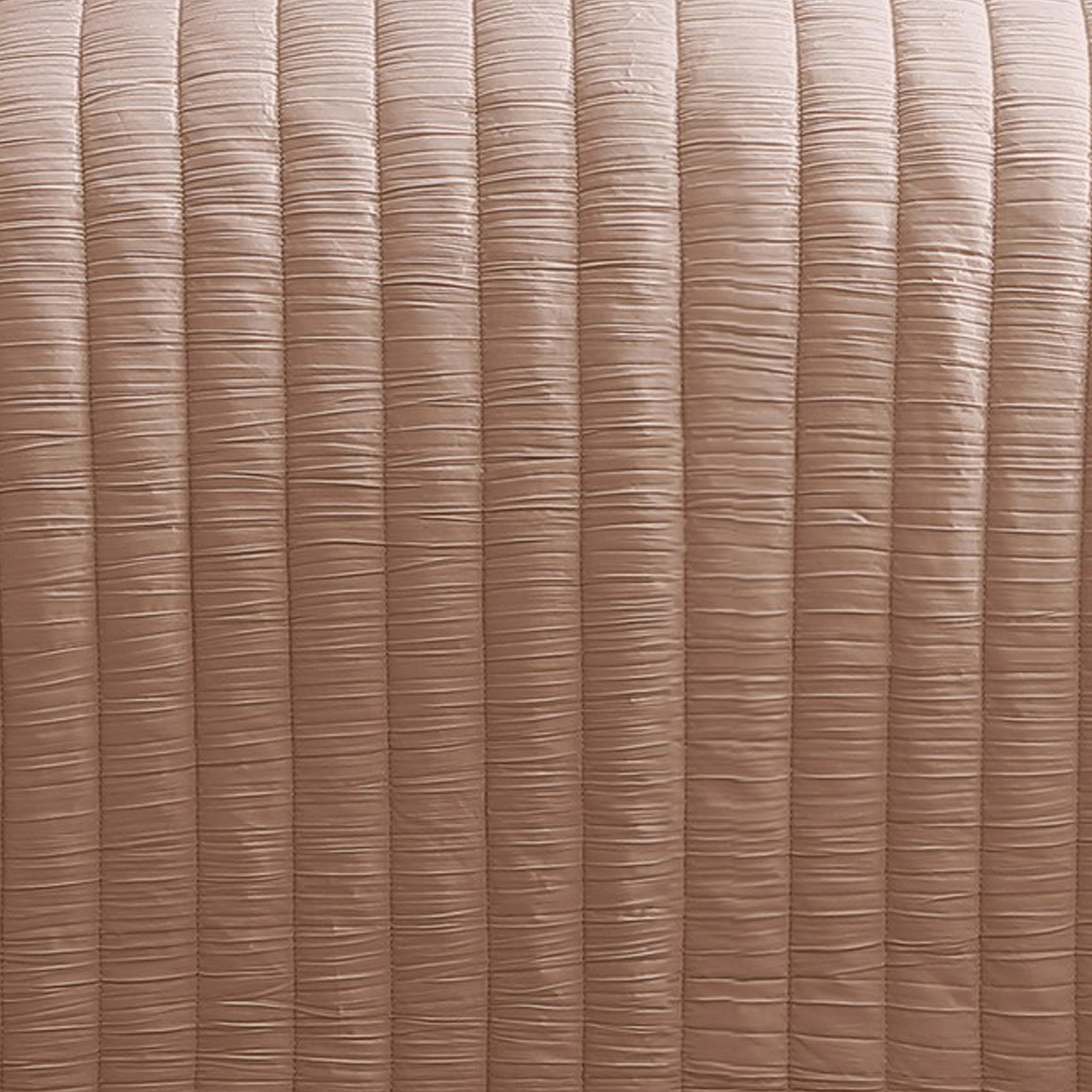 Elia Twin Contemporary Quilt Coverlet Set With Crinkle Texture, Blush Pink - Saltoro Sherpi