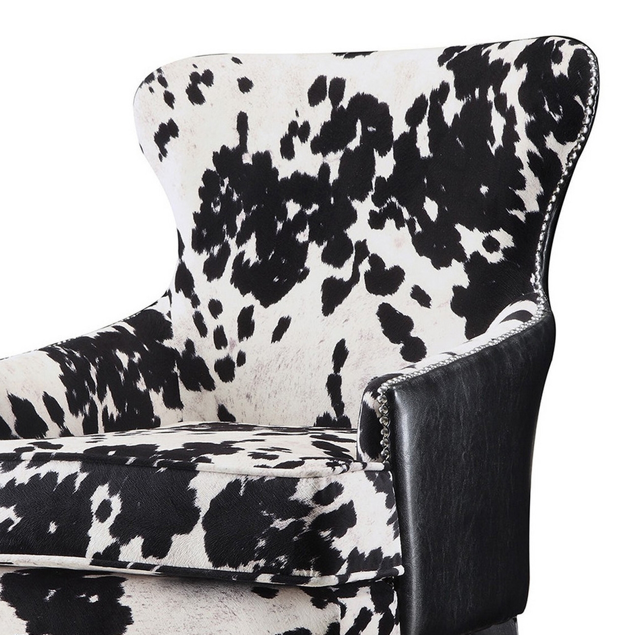 Intriguingly Comfortable Accent Chair, White- Saltoro Sherpi