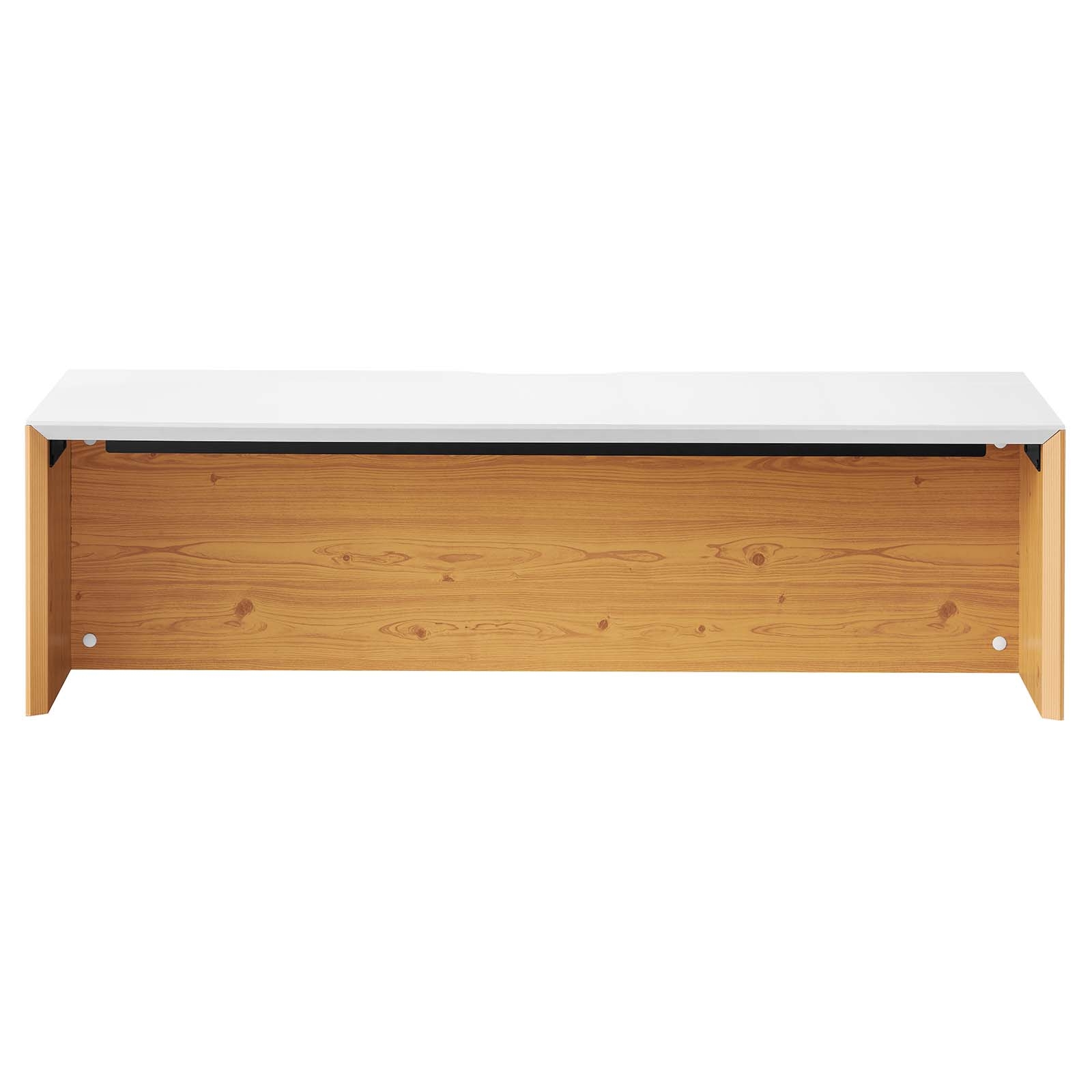 Kinetic 49 Wall-Mount Office Desk, White Natural
