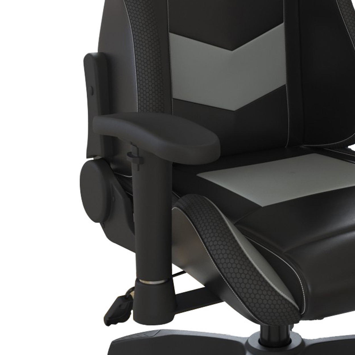 Aria 27 Inch Swivel Faux Leather Office Gaming Chair, Adjustable, Black- Saltoro Sherpi