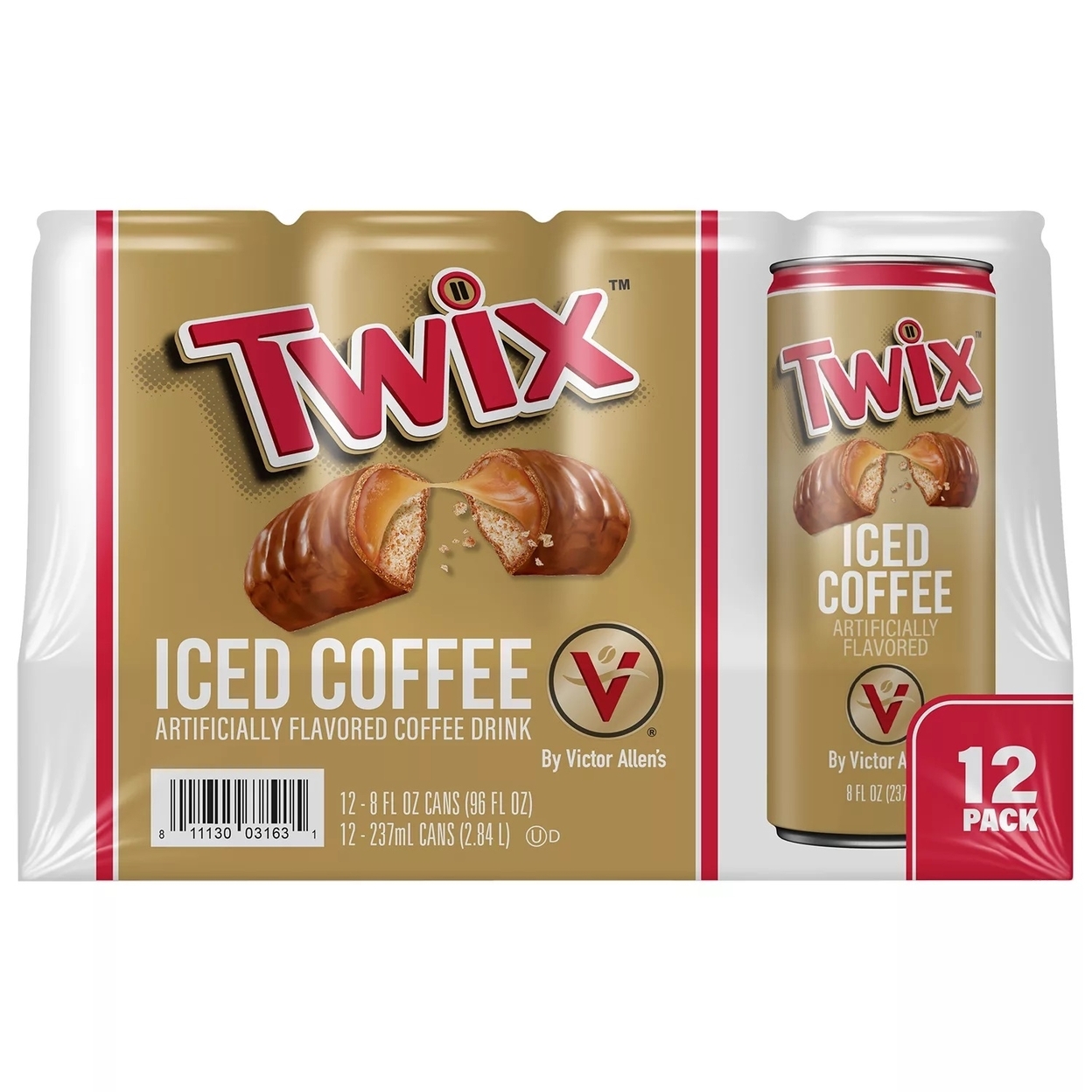 Victor Allen's Coffee Twix Ready-to-Drink Iced Coffee, 8 Fluid Ounce (12 Pack)