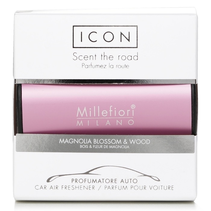 Millefiori Icon Classic PinkÂ Car Air Freshener - Magnolia Blossom & Wood 1pc