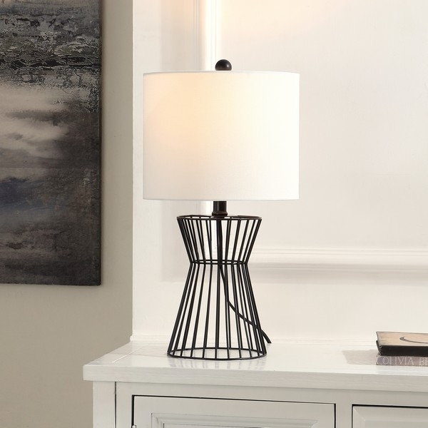 SAFAVIEH Table Lamp Collection Rayna 19.5 Inch Table Lamp Black