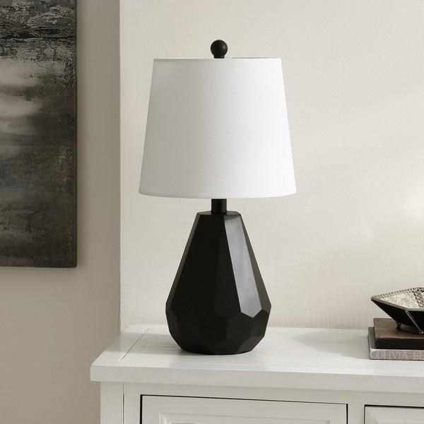 SAFAVIEH Table Lamp Collection Seira 20 Inch Table Lamp Black
