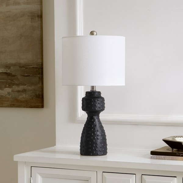 SAFAVIEH Table Lamp Collection Theory 22 Inch Table Lamp Black