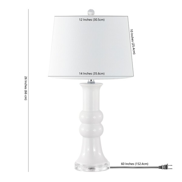 SAFAVIEH Table Lamp Collection Lamber 26 Table Lamp Ivory