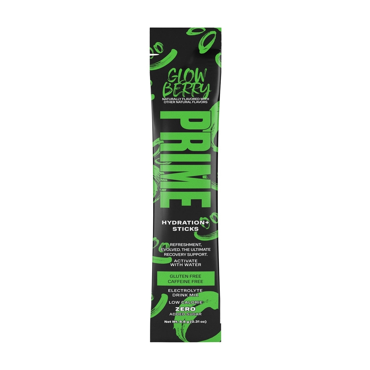 Prime Hydration+ Electrolyte Drink Mix Sticks Glowberry (Pack Of 20)