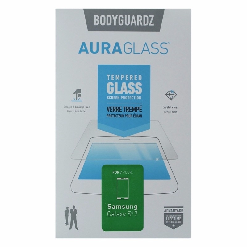 BodyGuardz Aura Tempered Glass Screen Protector For Samsung Galaxy S7 - Clear