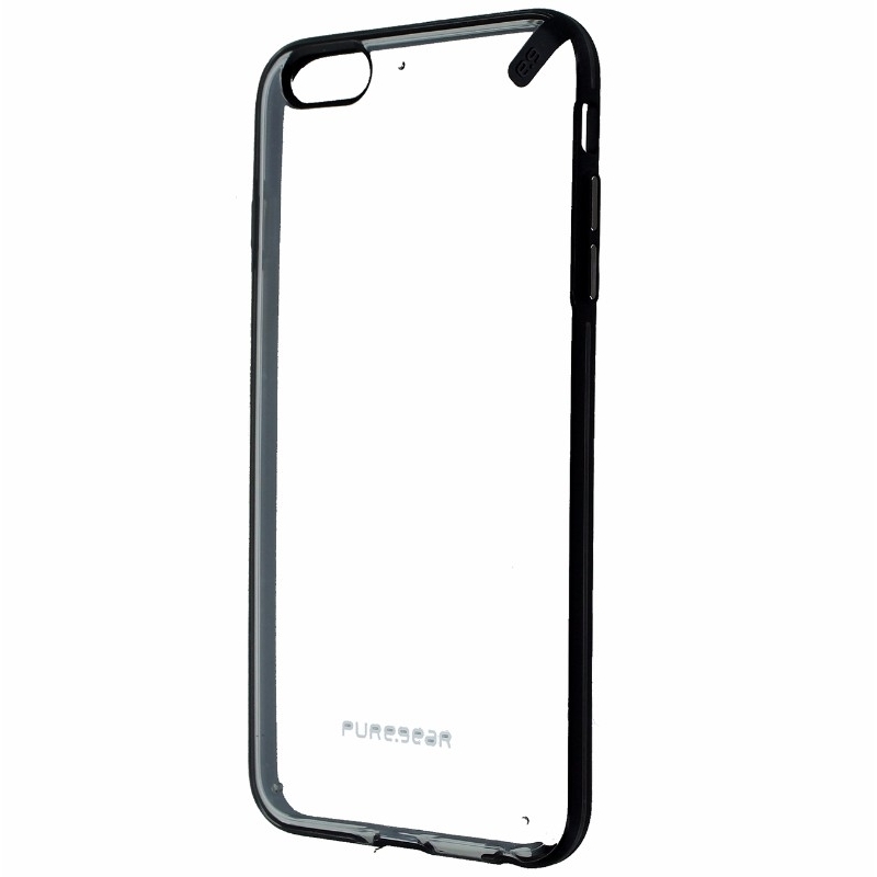 PureGear Slim Shell Case For Apple IPhone 6 Plus - Clear With Black Trim