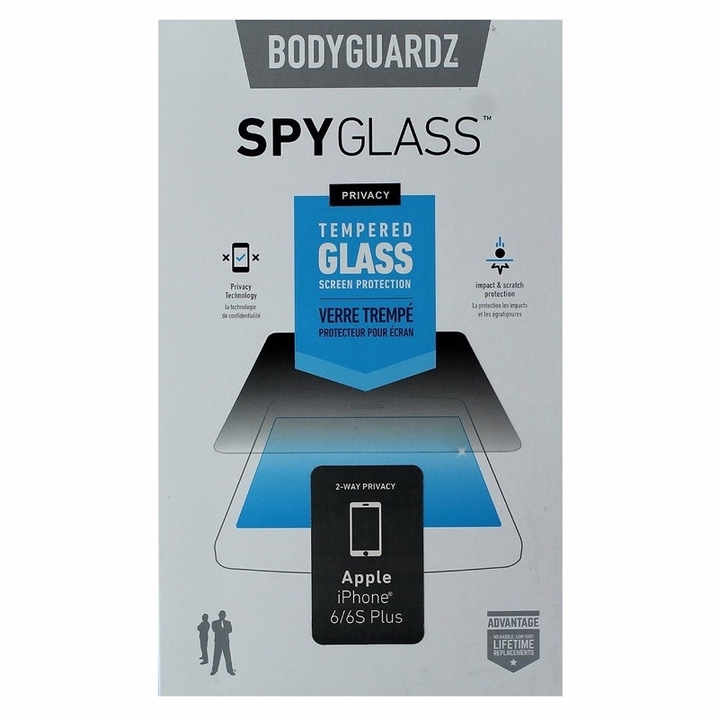 BodyGuardz Spy Glass Tempered Glass Screen Protector For IPhone 6 Plus/6s Plus