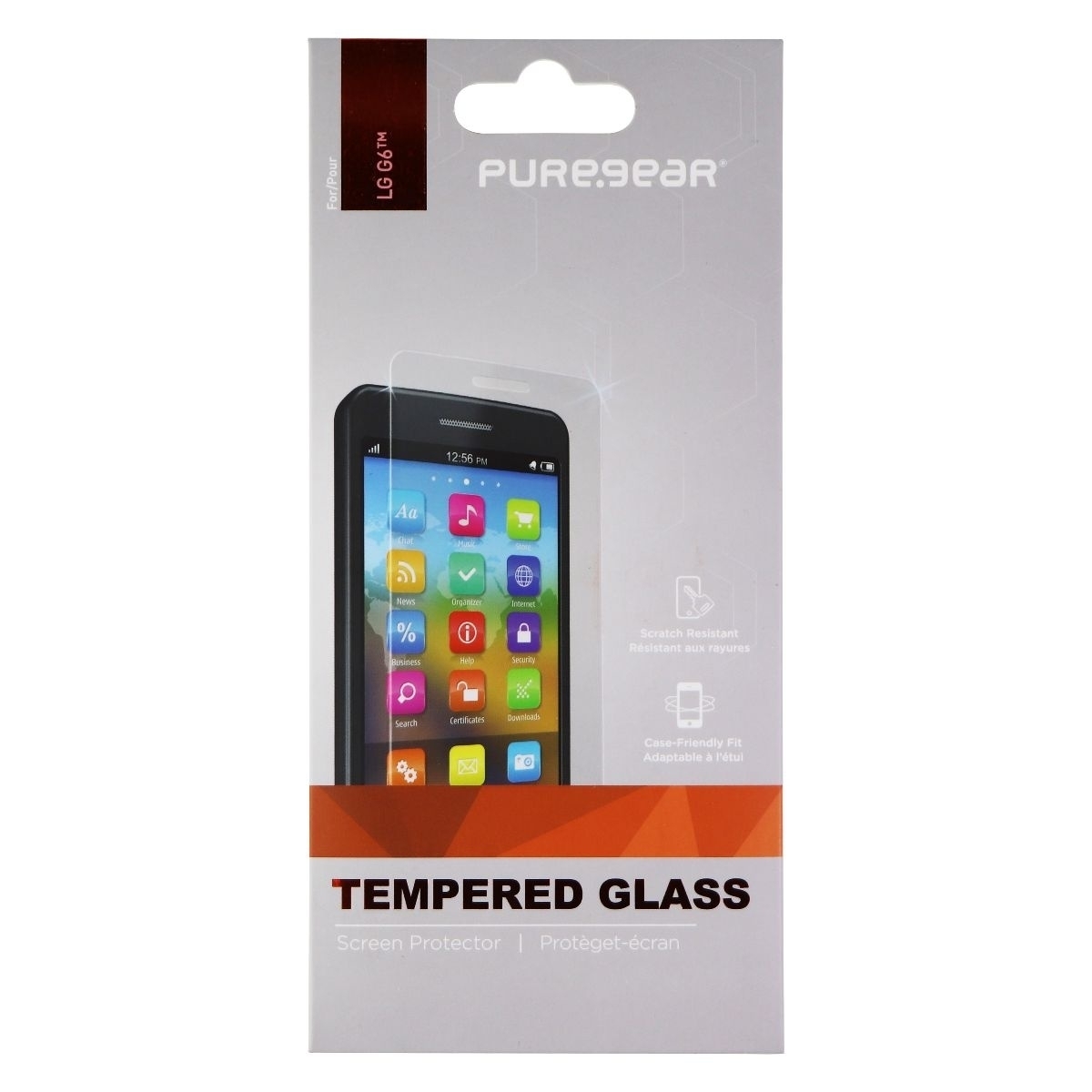 PureGear High Definition Tempered Glass For LG G6 Smartphone - Clear