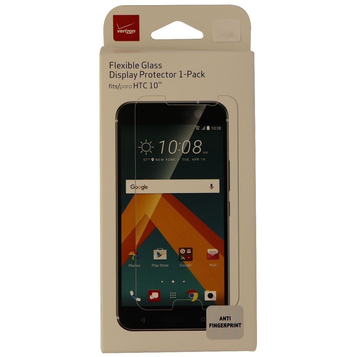 Verizon Flexible Glass Display Protector 1 Pack For HTC 10 - Clear Clarity