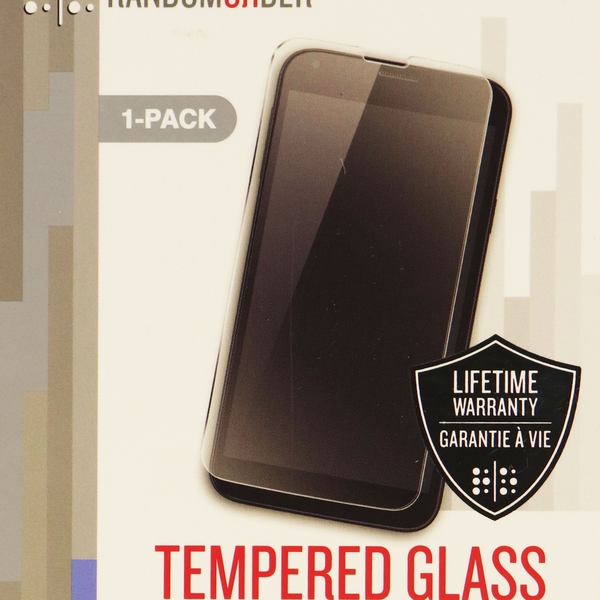 RandomOrder Tempered Glass Screen Protector For The LG K8 - Clear