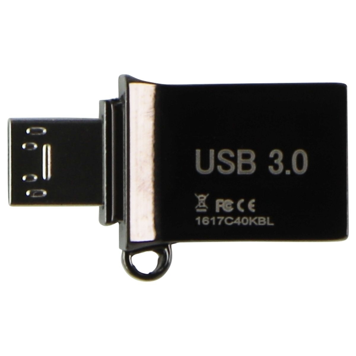 Gigastone OTG 16GB USB 3.0 Metal Flash Drive - Black (GS-U316OTG-R)
