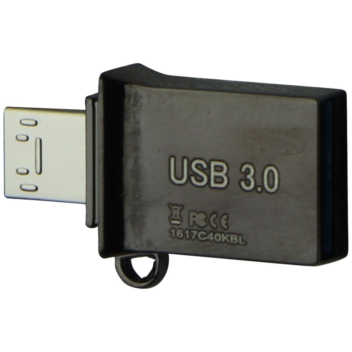 Gigastone OTG 16GB USB 3.0 Metal Flash Drive - Black (GS-U316OTG-R)