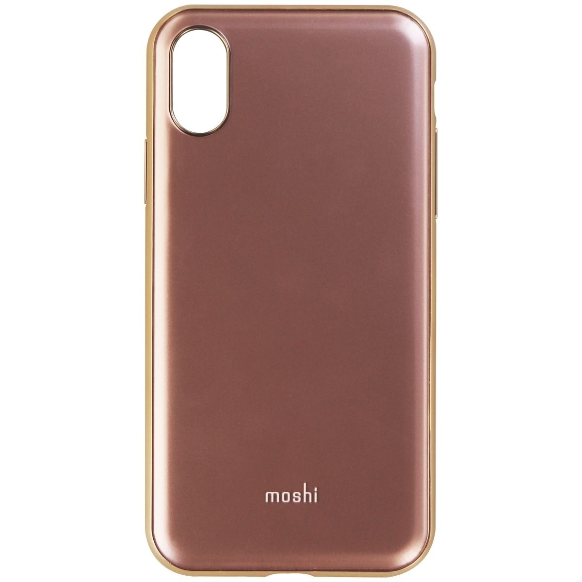 Moshi IGlaze Series Hybrid Hard Case For Apple IPhone X - Pink / Gold