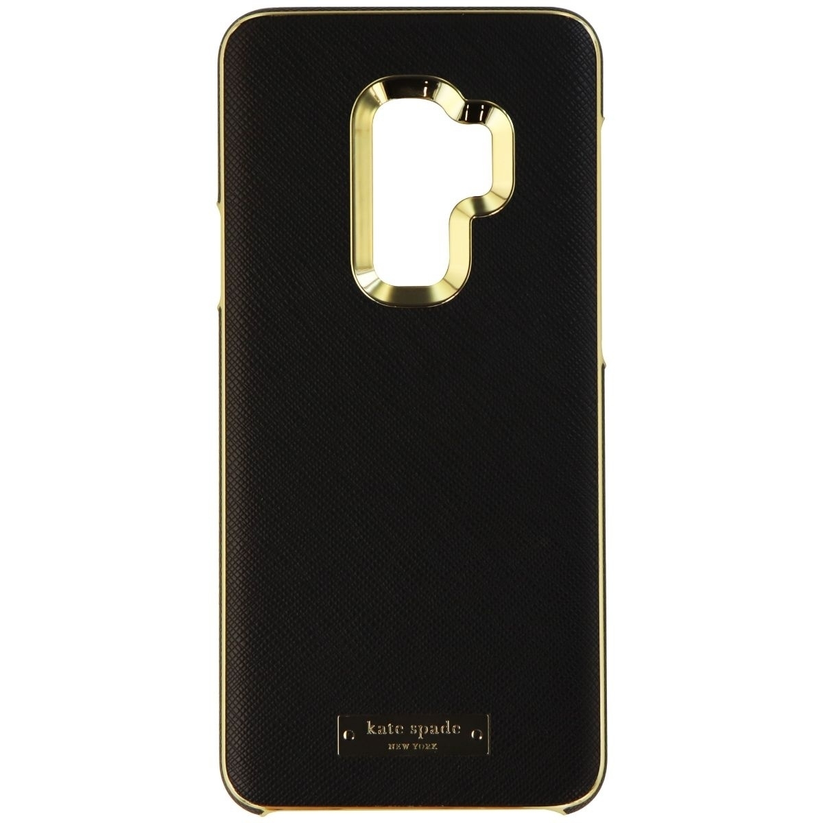 Kate Spade Wrap Series Hard Case For Galaxy S9+ (Plus) - Black Saffiano/Gold