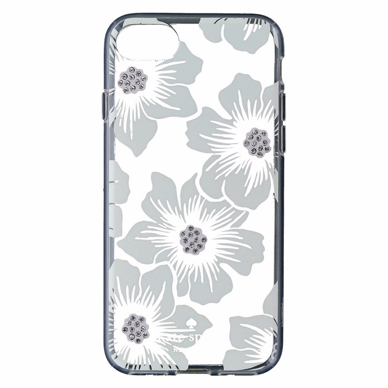Kate Spade Hybrid Hardshell Case For IPhone 8/7 - Hollyhock White Flowers/Clear (Refurbished)