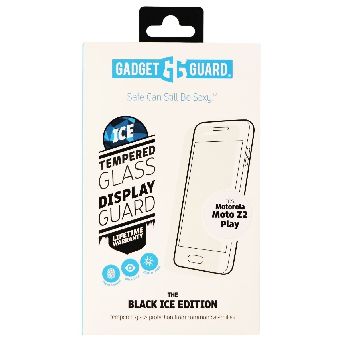Gadget Guard Black Ice Edition Glass Screen Guard For Moto Z2 Play - Clear