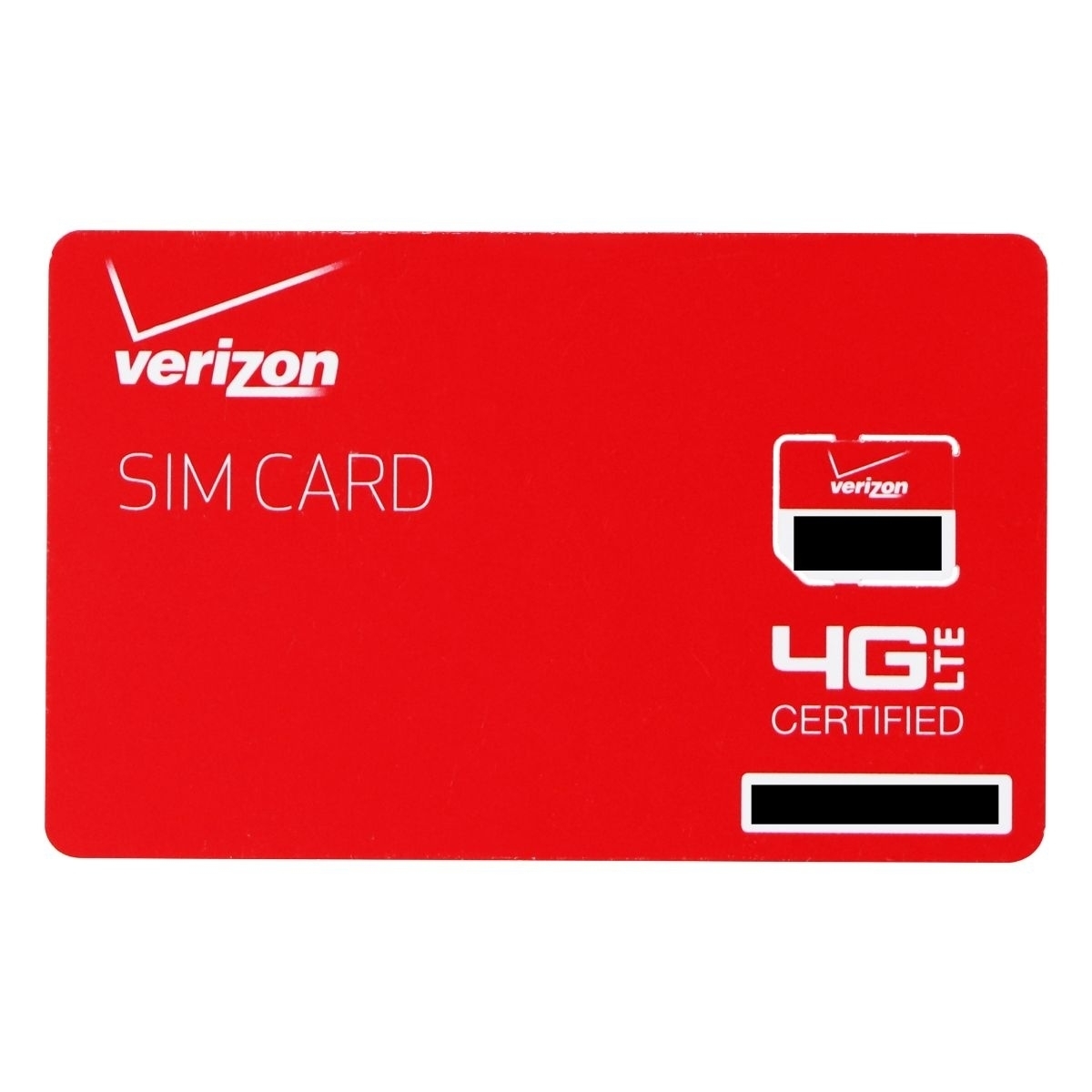 Verizon Wireless 4G LTE Micro SIM Card (BULKSIM3FF-D) For Verizon Smartphones
