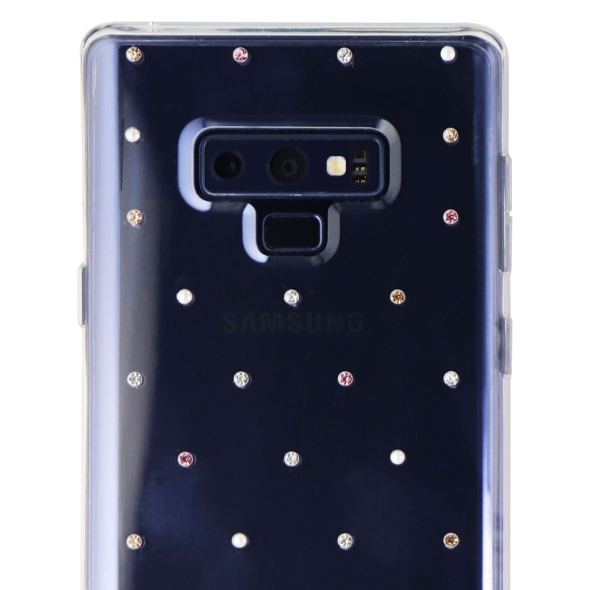Kate Spade Hardshell Case For Samsung Galaxy Note9 - Clear With Pin Dot Gems