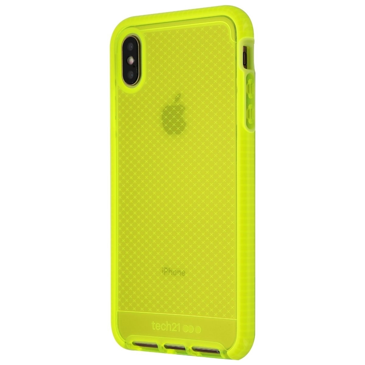 Tech21 Evo Check Series Gel Case For Apple IPhone XS Max - Neon Yellow