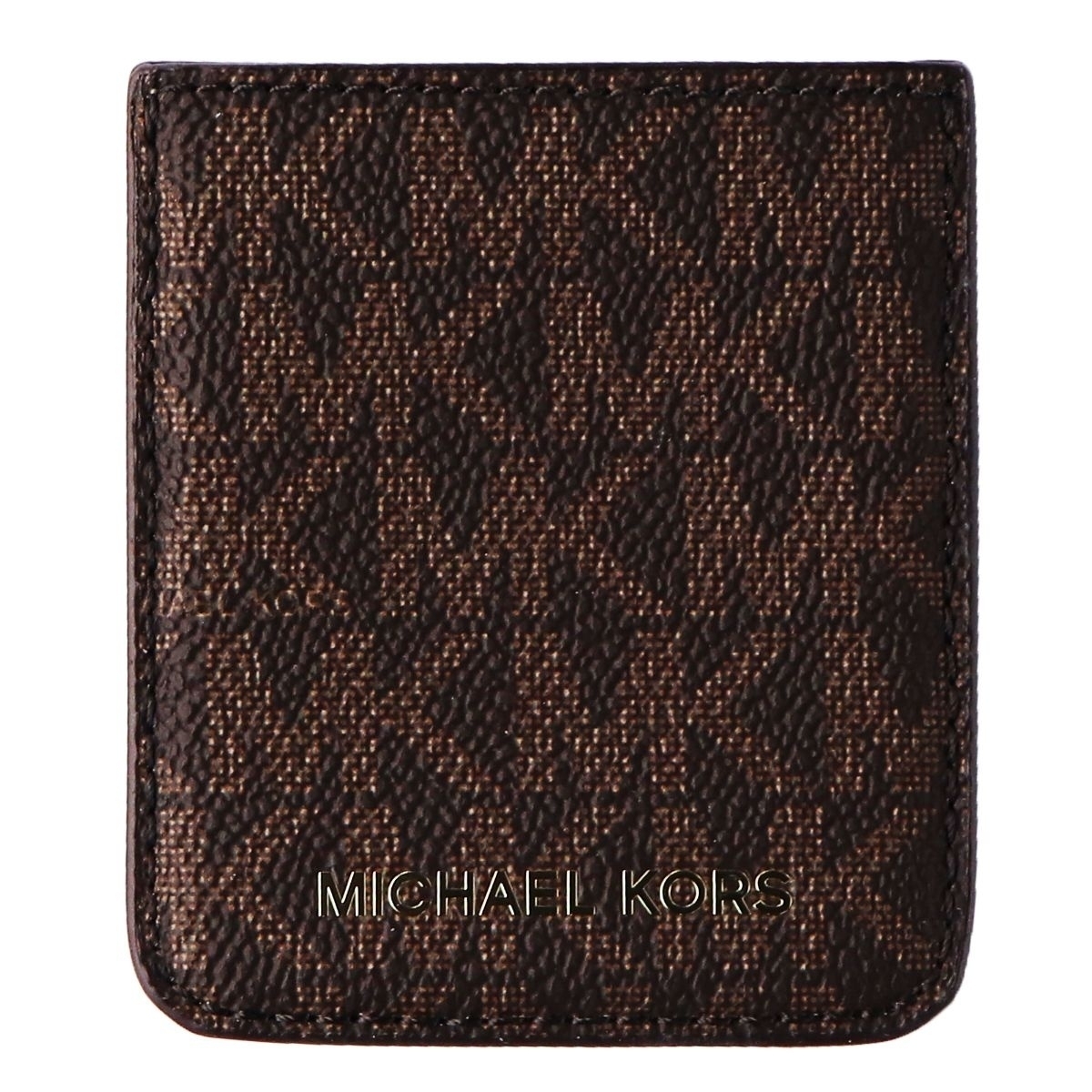 Michael Kors Phone Pocket Sticker With Adhesive Backing - Brown