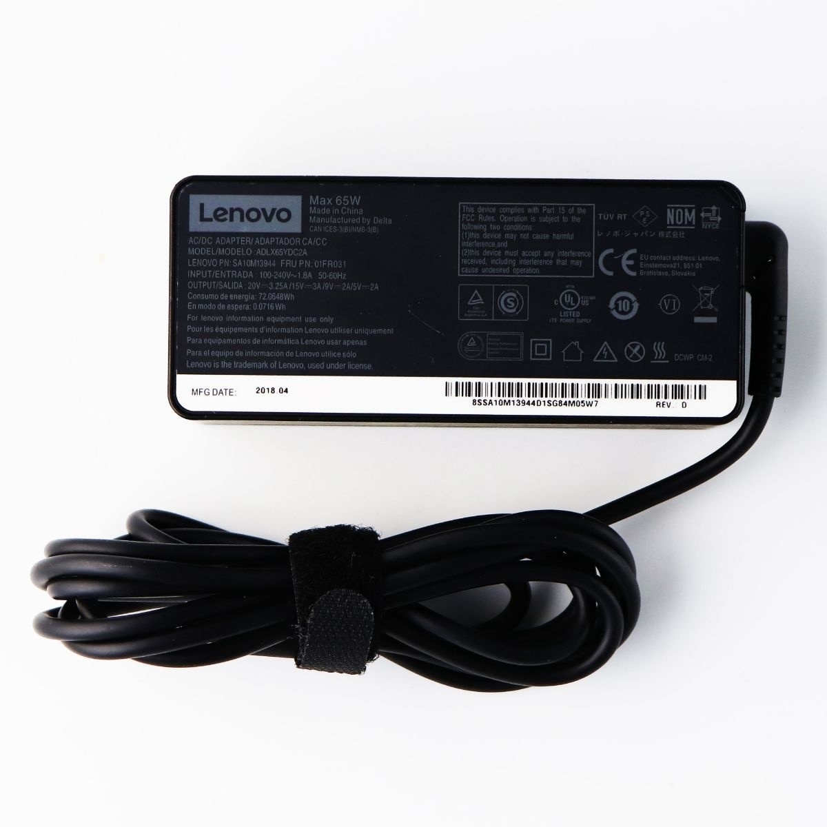 OEM Genuine Replacement Charger LENOVO ADLX65YDC2A (Refurbished)