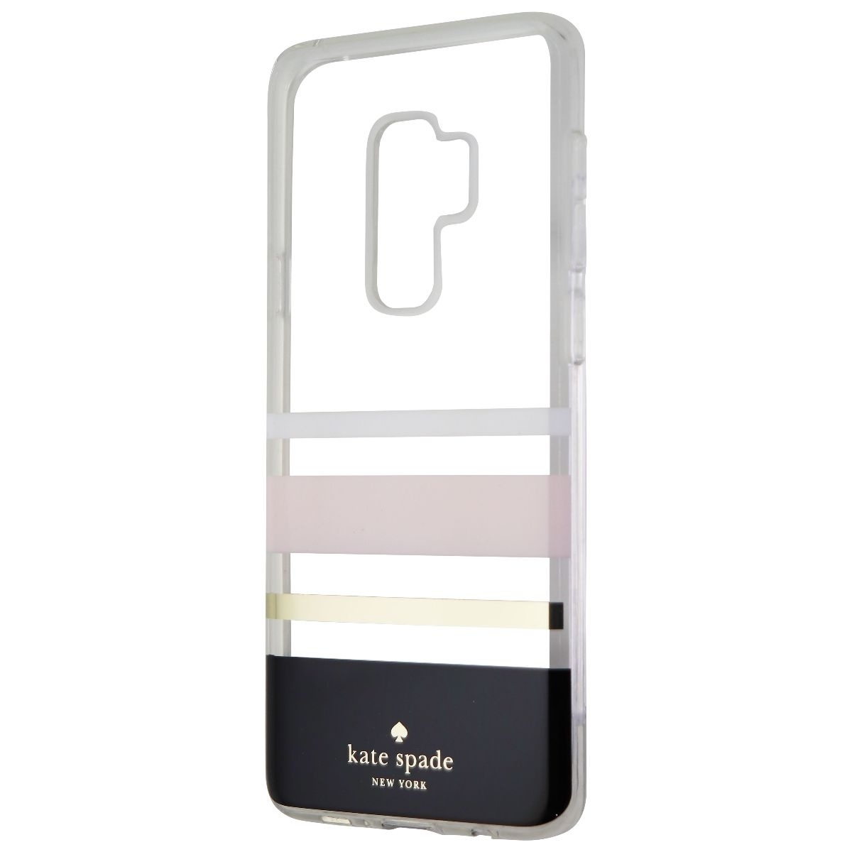 Kate Spade Flexible Hardshell Case For Galaxy S9+ (Plus) Charlotte Stripe Black
