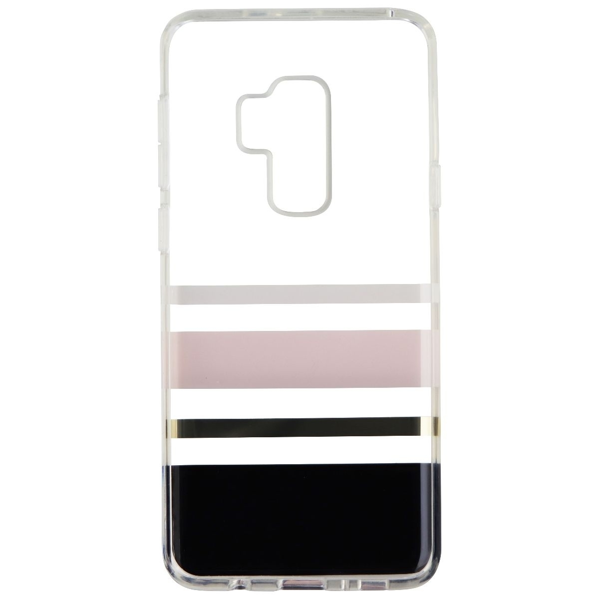 Kate Spade Flexible Hardshell Case For Galaxy S9+ (Plus) Charlotte Stripe Black