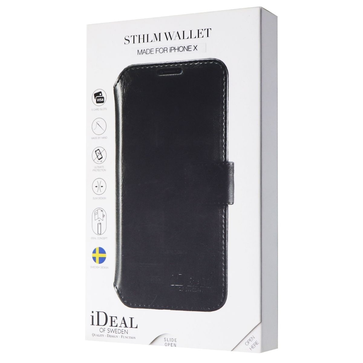 IDeal Of Sweden STHLM Wallet Series Case For Apple IPhone X / IPhone XS - Black