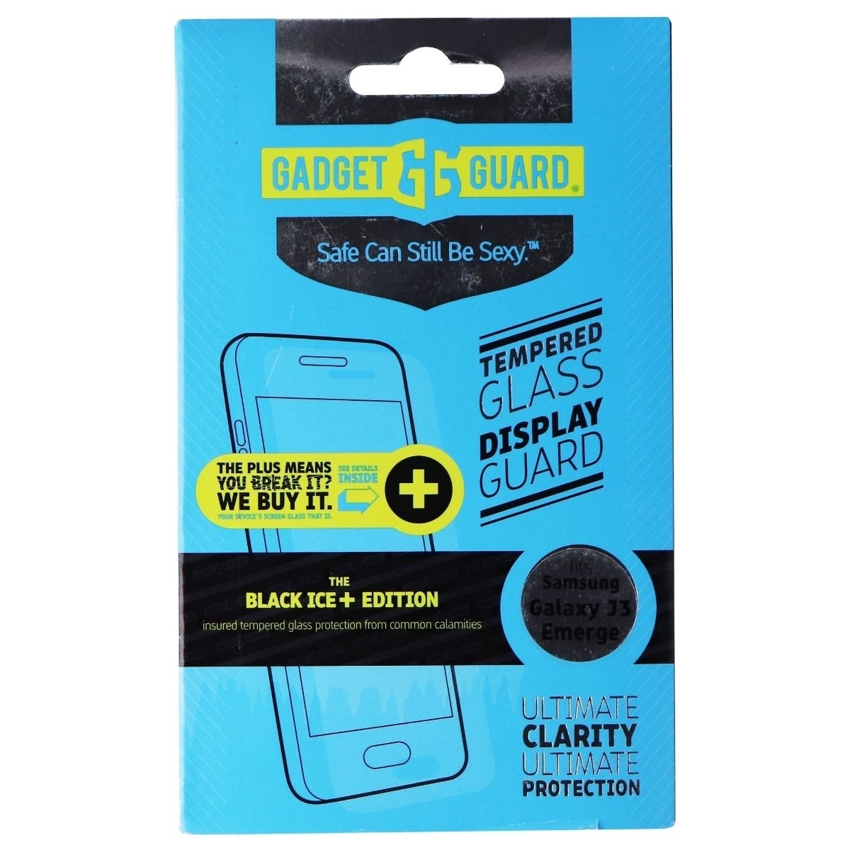 Gadget Guard Black Ice+ Edition Tempered Glass For Samsung Galaxy J3 Emerge