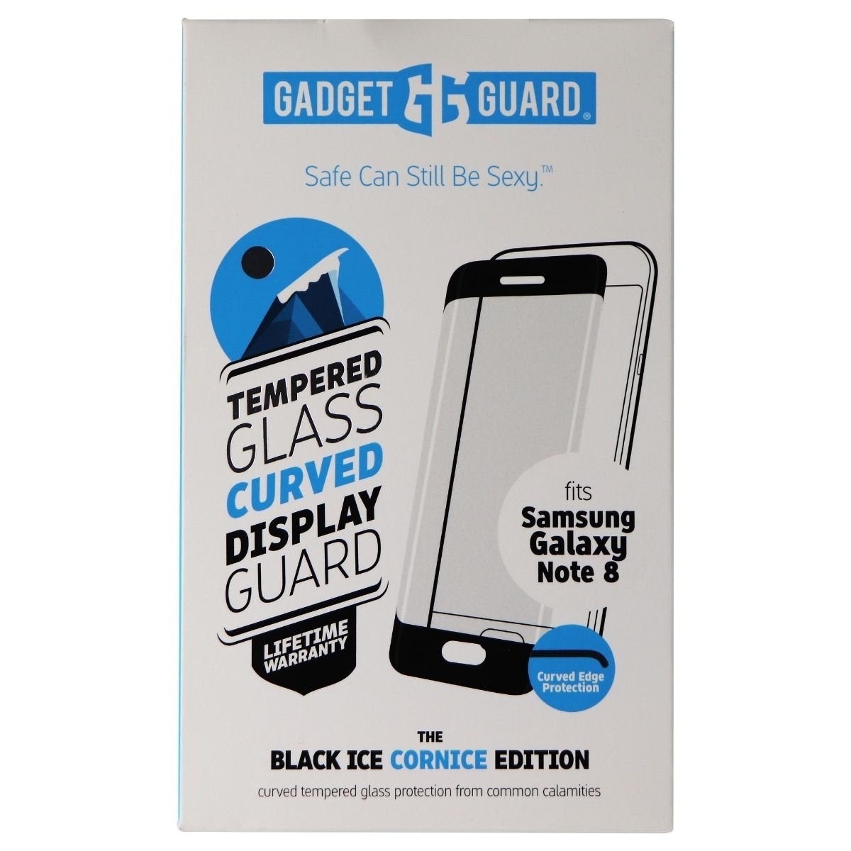 Gadget Guard Black Ice Cornice Tempered Glass Screen Protector For Galaxy Note 8