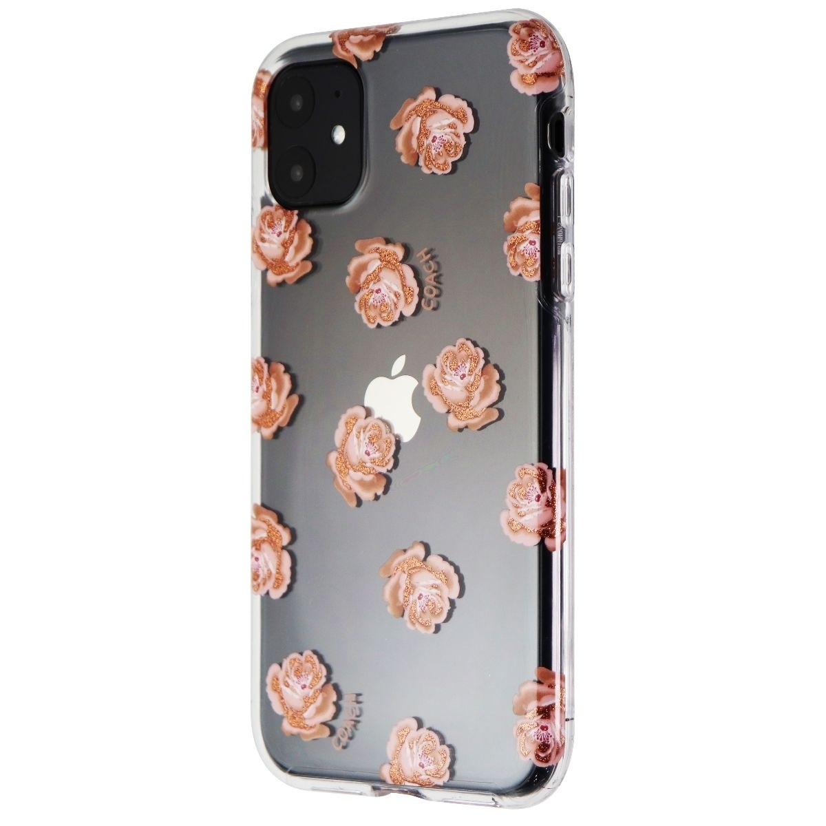 Coach Protective Case For Apple IPhone 11 - Dreamy Peony Clear/Pink/Glitter